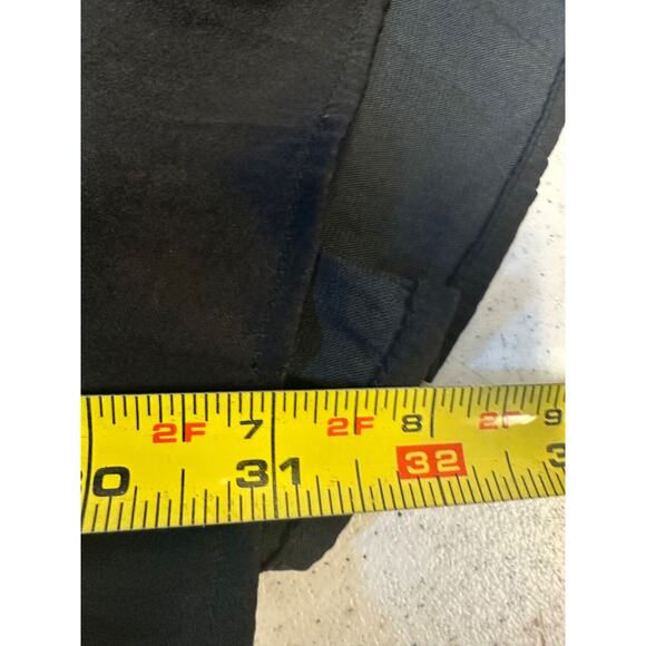 Soft Surroundings Womens M Black Silky Wide Leg Flowy Palazzo Pleated Pants B5 - Picture 7 of 7